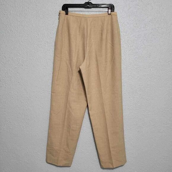 Pendleton Womens Wool Pants Beige Size 14 Academia Office Buisness Grandpa - Picture 2 of 5